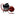 A spool of red and black woven utility rope with a black plastic cap, shown alongside a loose section of the same rope on a plain white background._41277596860489-1