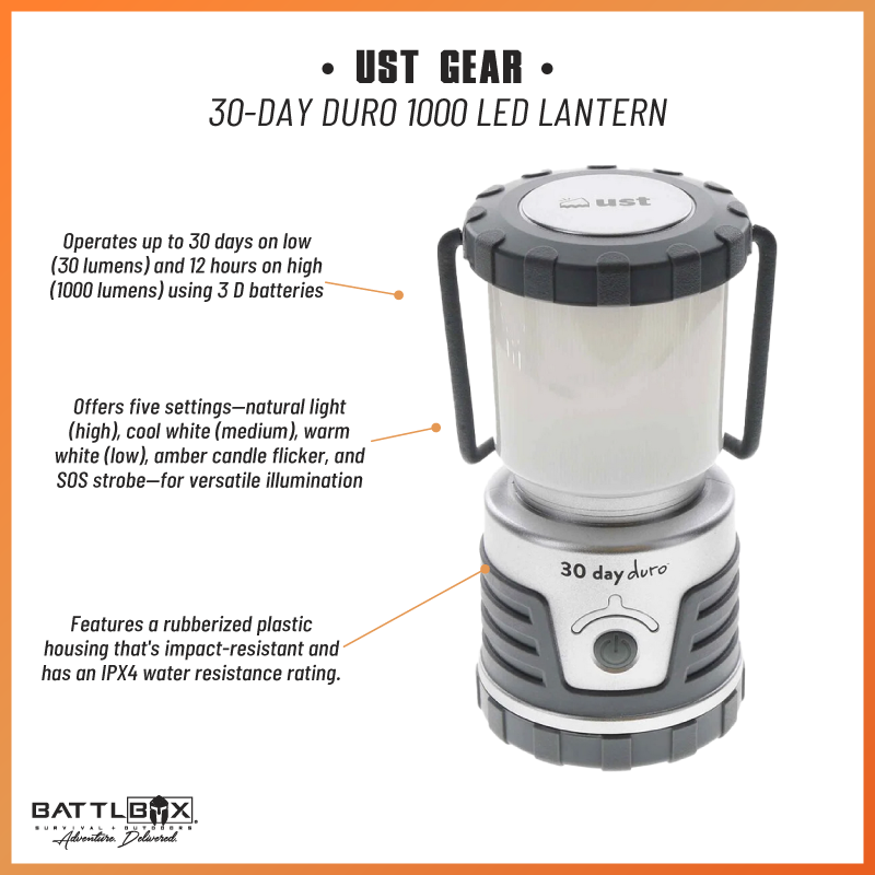 UST 1 000 Lumen Réistant à l'eau Camping Lantern Tunisia