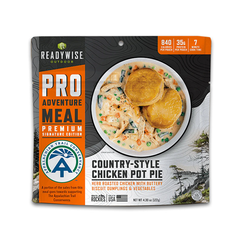 ReadyWise Country Style Chicken Pot Pie - Signature Edition Pro Adventure Meal with Appalachian Trail Conservancy